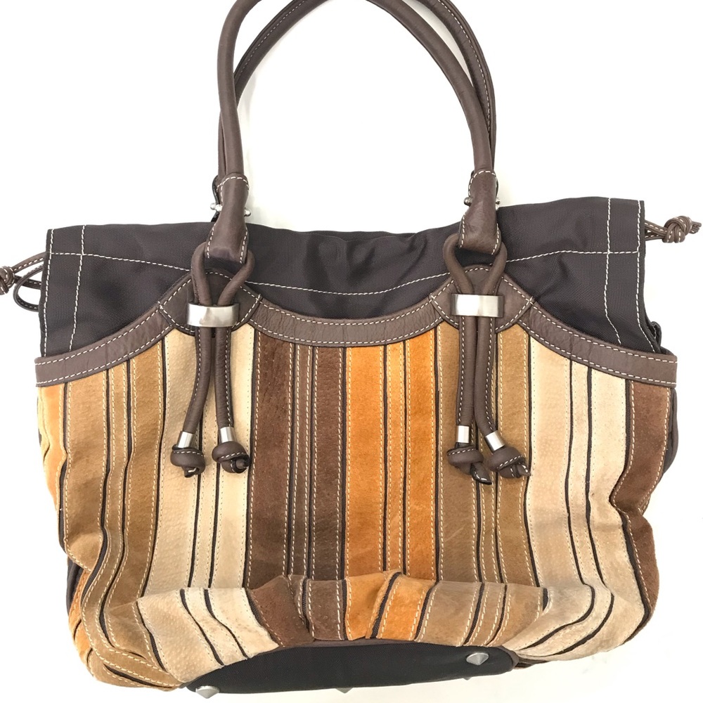 Gianni Conti suede handbag